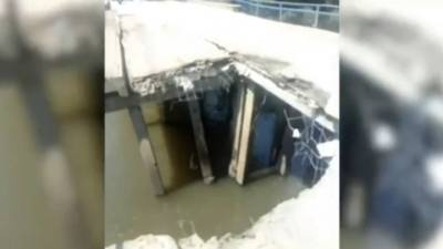 Рухнувший в Приморье мост сняли на видео