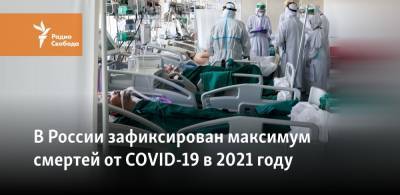 В России зафиксирован максимум смертей от COVID-19 в 2021 году