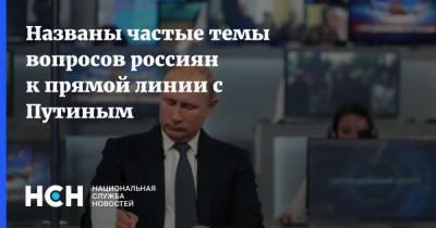 Названы частые темы вопросов россиян к прямой линии с Путиным