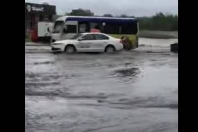 Брянск затопило после сильного ливня