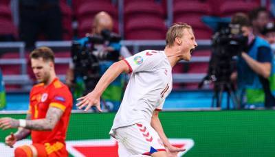 Дания разгромила Уэльс и стала первым четвертьфиналистом Евро-2020