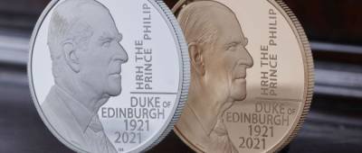 В Великобритании выпустили монету в честь умершего принца Филиппа