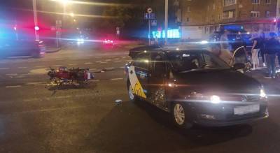 В ДТП на Партизанском проспекте пострадал мотоциклист