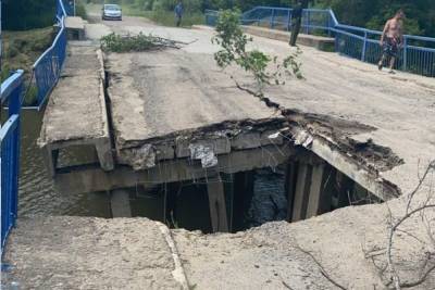 В Приморском крае обрушился мост, соединяющий два села