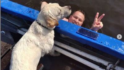 В Удмуртии спасатели вытащили из воды собаку и женщину