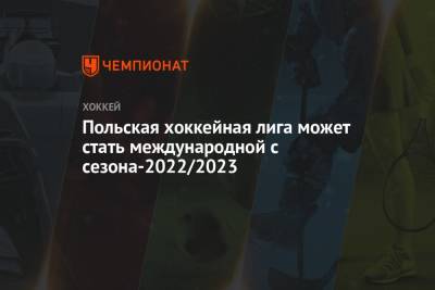 Польская хоккейная лига может стать международной с сезона-2022/2023