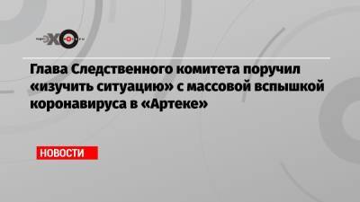 Глава Следственного комитета поручил «изучить ситуацию» с массовой вспышкой коронавируса в «Артеке»