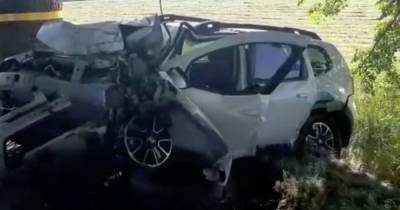 Под Гусевом Renault врезался в дерево, водитель погиб (видео)