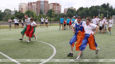 В Могилеве прошла спортландия "Битва дворов" среди молодых семей