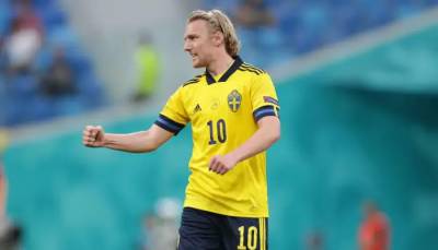 Лидер сборной Швеции Форсберг вернулся в общую группу команды перед матчем с Украиной