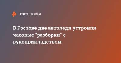 В Ростове две автоледи устроили часовые "разборки" с рукоприкладством