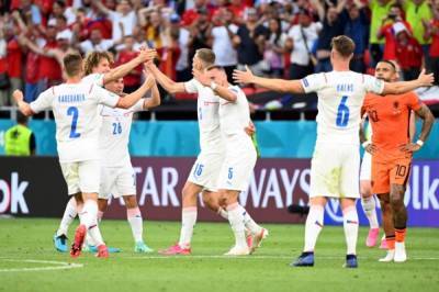 Команда Чехии вышла в четвертьфинал Евро, обыграв сборную Нидерландов