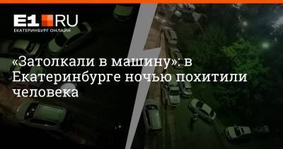 «Затолкали в машину»: в Екатеринбурге ночью похитили человека