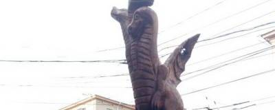 В центре Новосибирска появился памятник Змею Горынычу