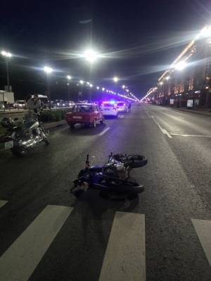 В ДТП на Московском проспекте пострадал мотоциклист