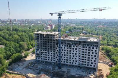 Строительство нового ЖК возле университета Лобачевского сняли с воздуха