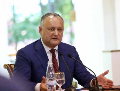 Додон: Президентура Молдавии при правлении Майи Санду работает в интересах западных дипломатов