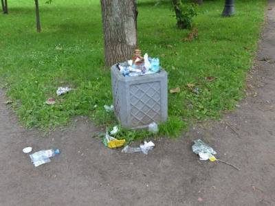 После «Алых парусов» на петербургских улицах осталось 215 кубометров мусора