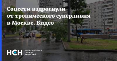 Соцсети вздрогнули от тропического суперливня в Москве. Видео