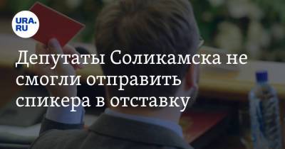 Депутаты Соликамска не смогли отправить спикера в отставку