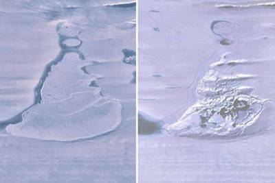 Во льдах Антарктиды внезапно исчезло крупное озеро