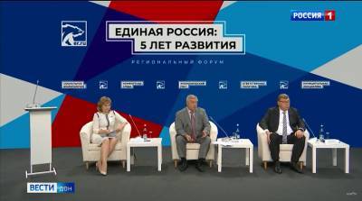 Донское отделение партии «Единая Россия» подвело итоги пятилетней работы