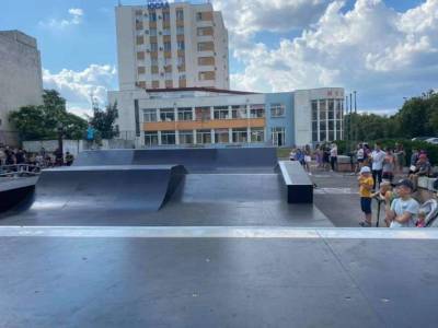 Модульный скейтпарк открыли в Черкассах