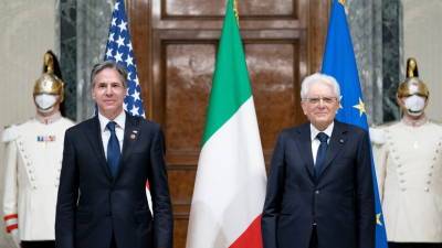 Блинкен провёл переговоры с президентом Италии