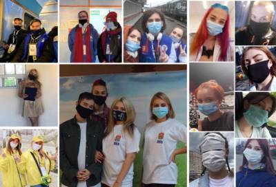 Лужские волонтёры напомнили о необходимости ношения масок во время эпидемии коронавируса
