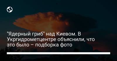 "Ядерный гриб" над Киевом. В Укргидрометцентре объяснили, что это было – подборка фото