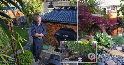 В Англии мужчина 10 лет строил сад мечты в японском стиле, фото и видео