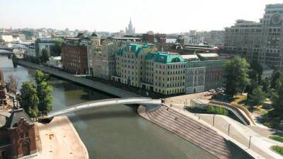 Новый пешеходный мост через Москву-реку свяжет Болотную и Крымскую набережные