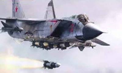 Истребитель МиГ-31К нанес удар гиперзвуковой ракетой «Кинжал» по цели на территории Сирии