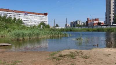 Жители Петербурга купаются в токсичном пруду на месте стройки