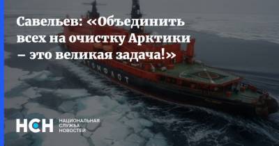 Савельев: «Объединить всех на очистку Арктики – это великая задача!»