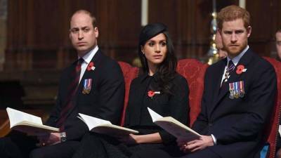принц Уильям - принц Гарри - Меган Маркл - принц Филипп - Роберт Лейси - Принцы Гарри и Уильям поругались на похоронах принца Филиппа - rbnews.uk