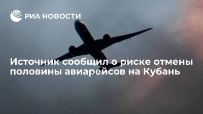 Авиаперевозчики могут отменить половину рейсов в Краснодарский край