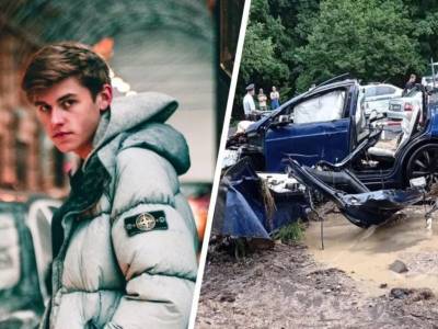 «Будто с вертолета скинули»: сын главы ярославского правительства разнес в клочья Tesla за 8 млн