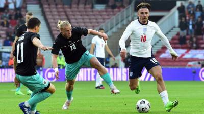 Сборная Англии по футболу обыграла Австрию в контрольном матче