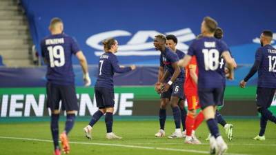 Французские футболисты разгромили Уэльс в товарищеском матче