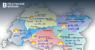 Сегодня в Татарстане ожидается порывистый ветер и до +22 градусов