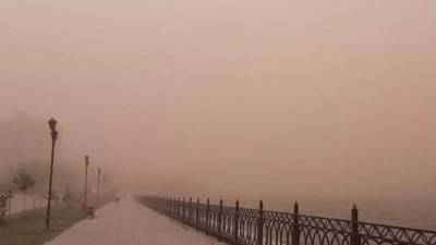 Астраханскую область накрыла пыльная буря