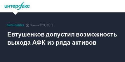 Евтушенков допустил возможность выхода АФК из ряда активов