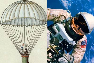 День в истории: 3 июня - Второй выход в открытый космос и изобретение парашюта