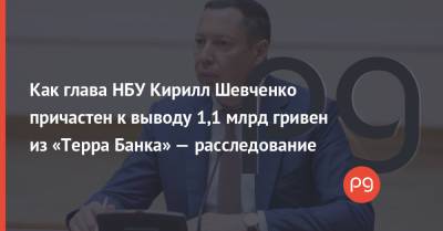 Как глава НБУ Кирилл Шевченко причастен к выводу 1,1 млрд гривен из «Терра Банка» — расследование