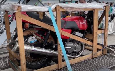 Найден новый мотоцикл Ява: в заводской упаковке