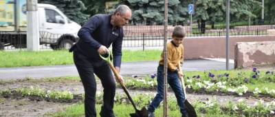 В Краматорске в рамках проекта программы ООН высадили молодые деревья