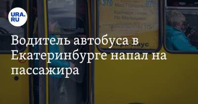 Водитель автобуса в Екатеринбурге напал на пассажира. Видео