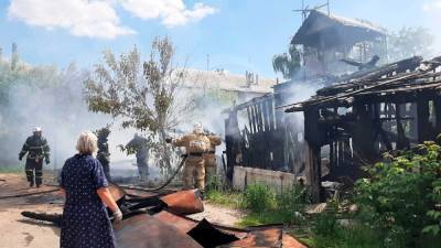 Два сарая сгорели в Дзержинске