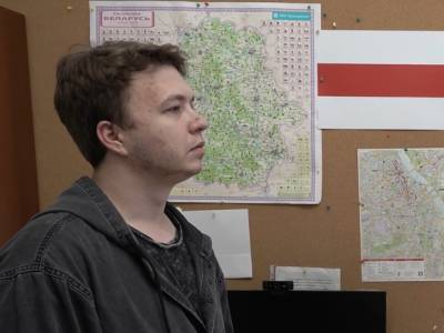 Гостелеканал ОНТ показал кадры, на которых Протасевич признает свою вину по обвинению в призывах к протестам в Белоруссии